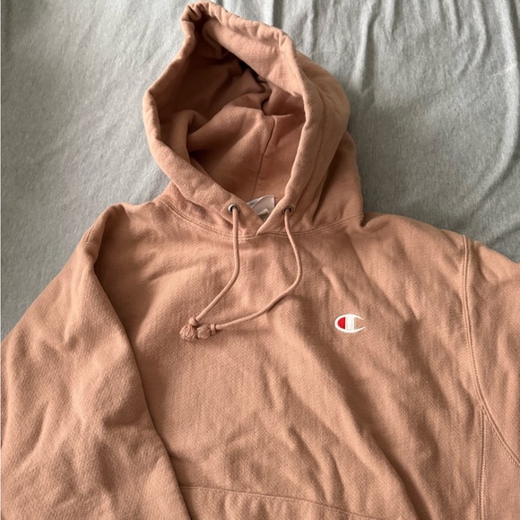 Urban Outfitters AUTHENTIC Champion Pink Champagne Reverse Weave Hoodie - Picture 2 of 4